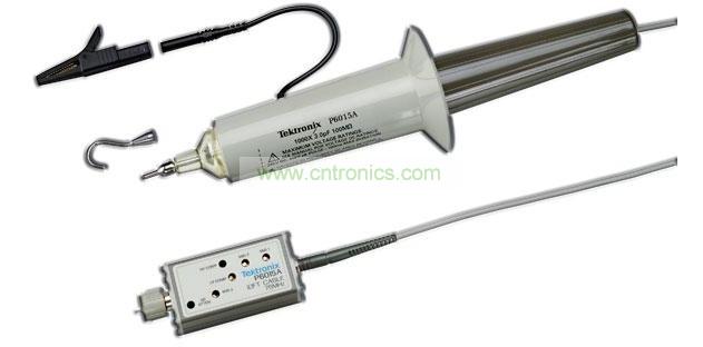 針對(duì)高壓測(cè)量推出的泰克P6015A是一種額定電壓高達(dá)20kV DC、峰值電壓可達(dá)40kV(100ms脈寬)的單端無源探頭