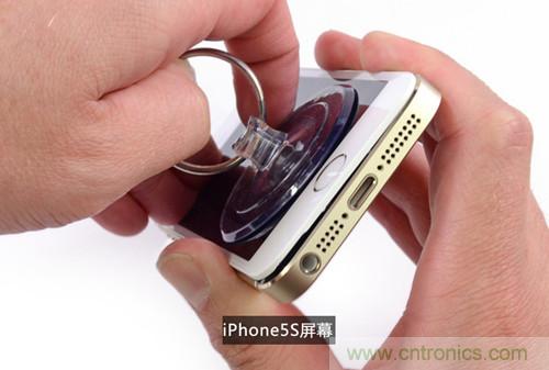 土豪金iPhone 5S拆解：內(nèi)部結(jié)構(gòu)升級，維修難度增加