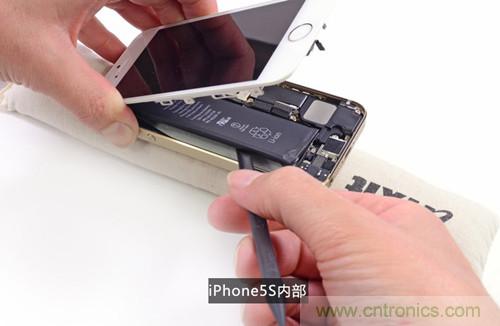 土豪金iPhone 5S拆解：內(nèi)部結(jié)構(gòu)升級，維修難度增加