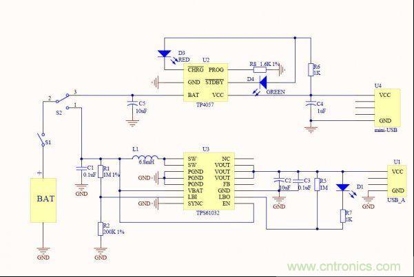 網(wǎng)友分享：一款移動電源電路設(shè)計(jì)