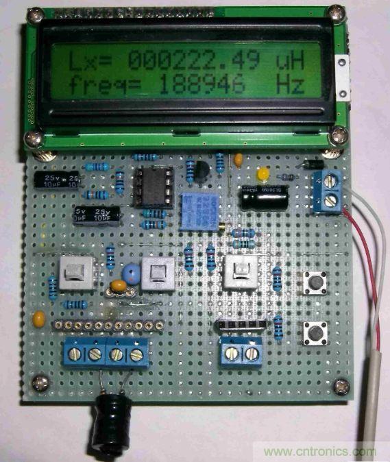 DIY集電容、電感和頻率為一體的測量儀器