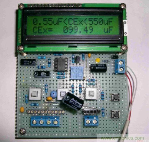 DIY集電容、電感和頻率為一體的測量儀器