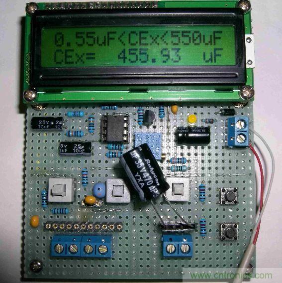 DIY集電容、電感和頻率為一體的測量儀器
