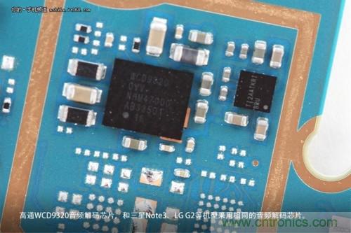 WCD9320音頻解碼芯片，和Note 3以及G2上采用的一模一樣