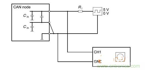  Cdiff測(cè)試原理（CANnode輸出線從上往下為CANH、CANL、GND）