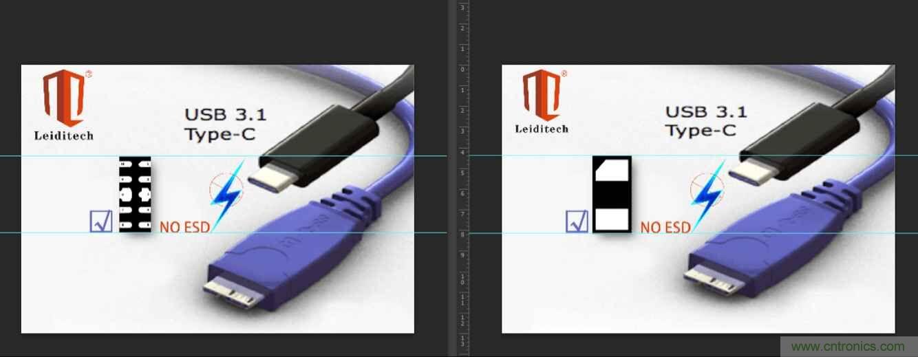 Leiditech推出超低電容ESD，用來保護USB Type-C