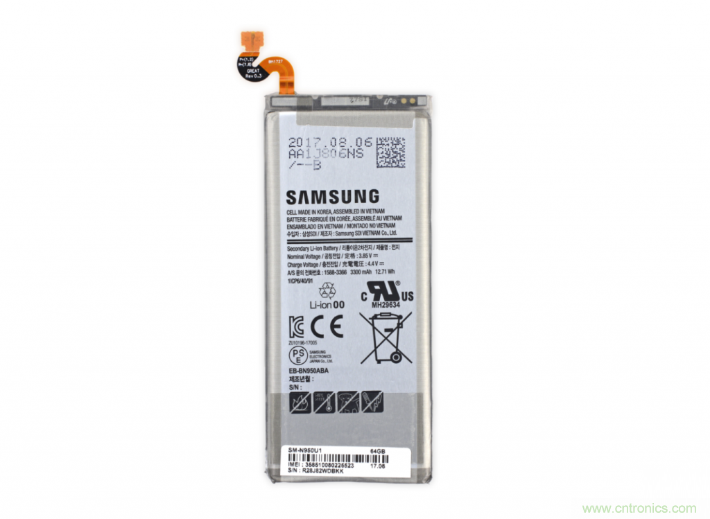 三星Note 8拆解，模塊化+分離式設(shè)計(jì)成趨勢(shì)？