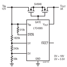 為敏感電路提供過(guò)壓及電源反接保護(hù)！